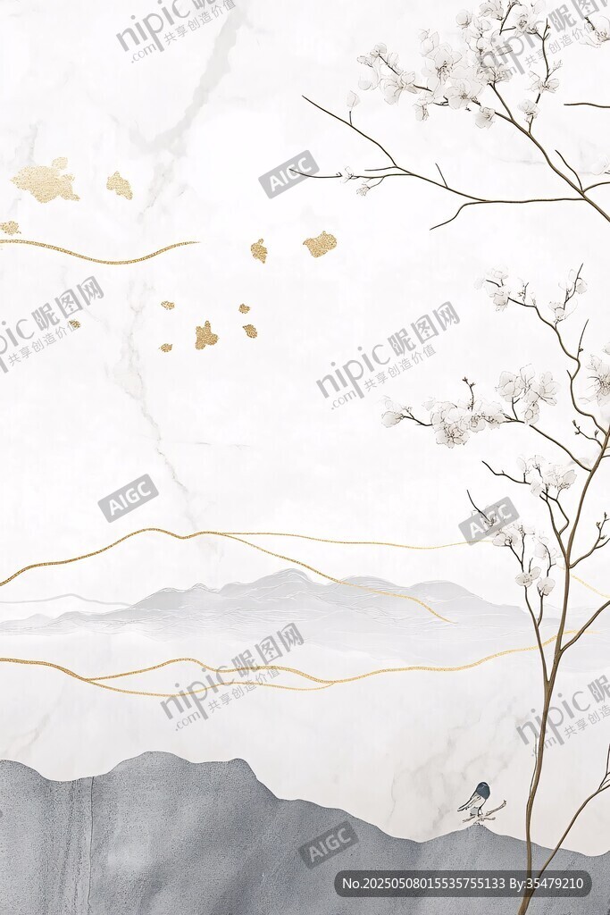 水墨山水间的诗意景致