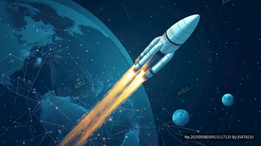 火箭升空开启星际之旅