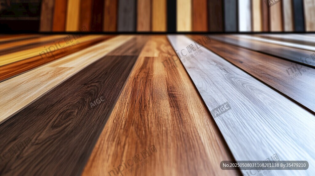 多样木纹地板展示