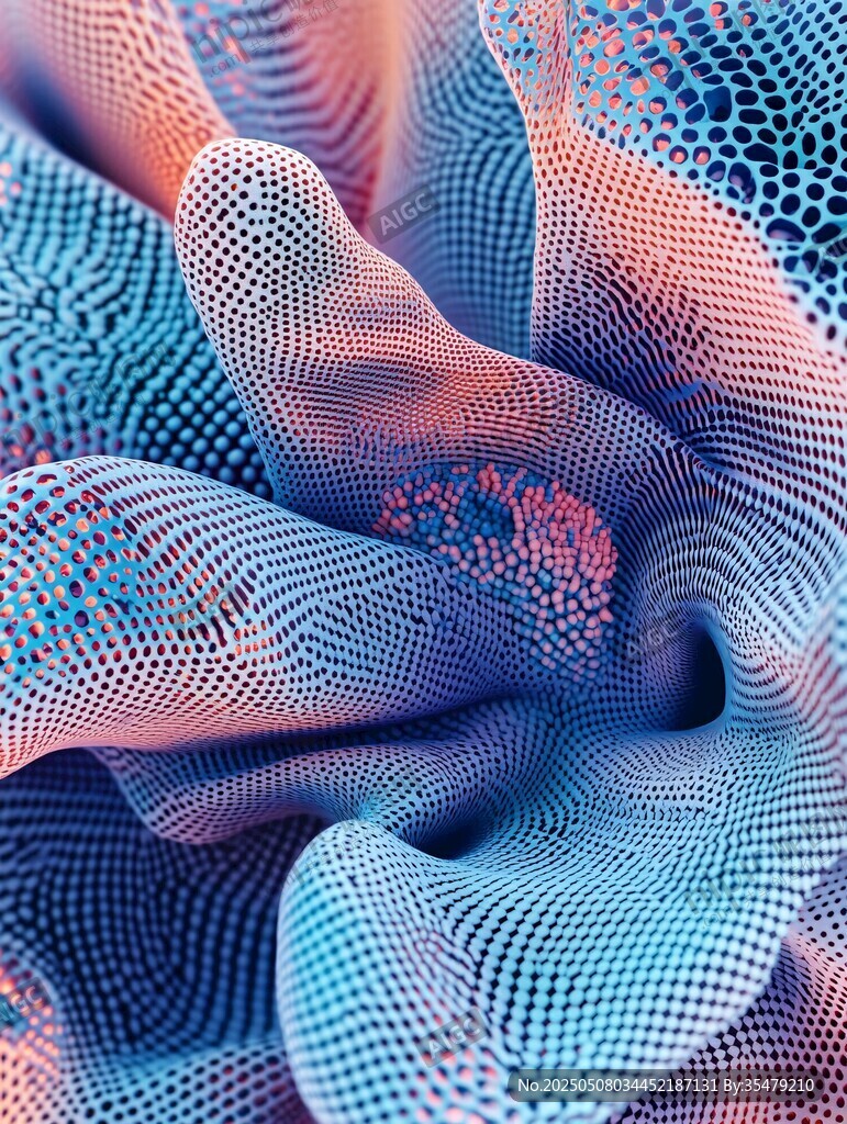 梦幻多彩网状纹理图案