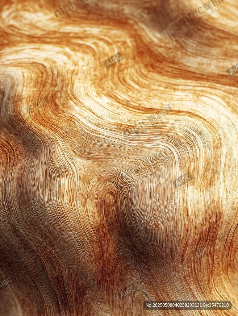 金色木纹纹理艺术画面