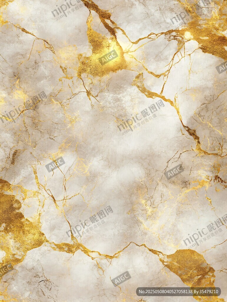 奢华金白大理石纹理图案