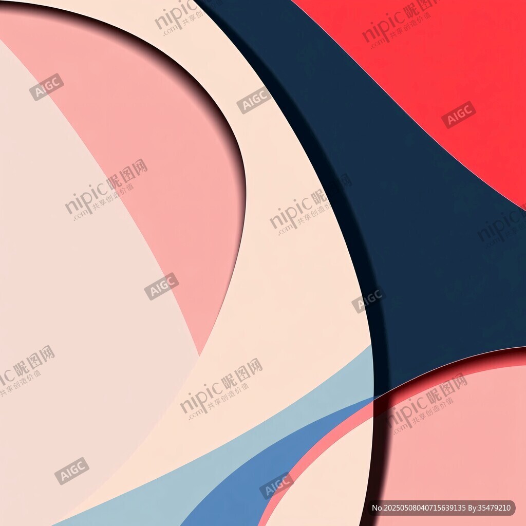 几何色彩拼接抽象艺术图案