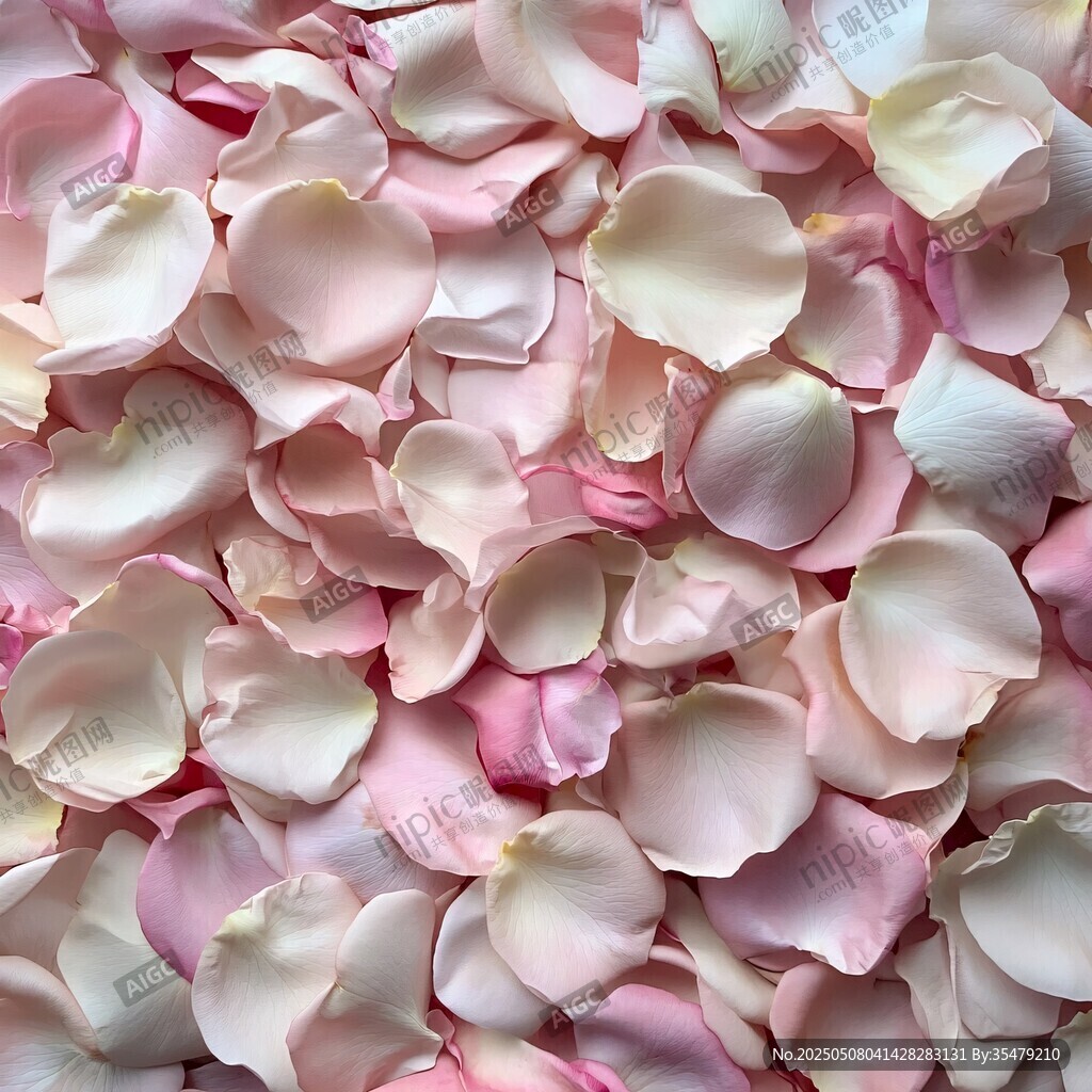 浪漫粉色玫瑰花瓣特写