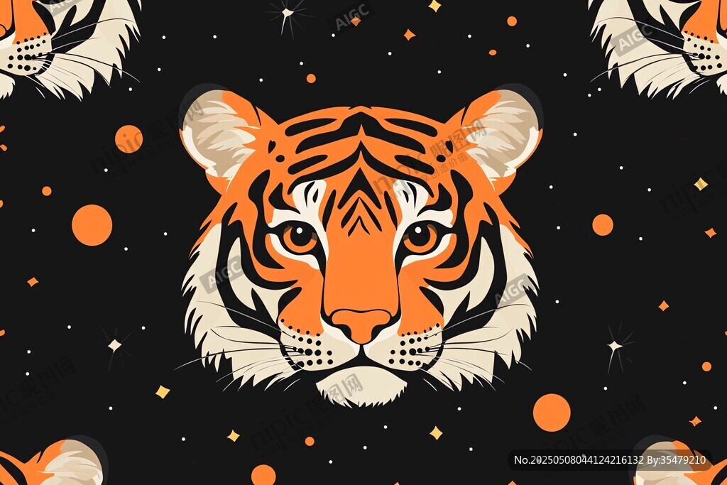 虎纹星点图案