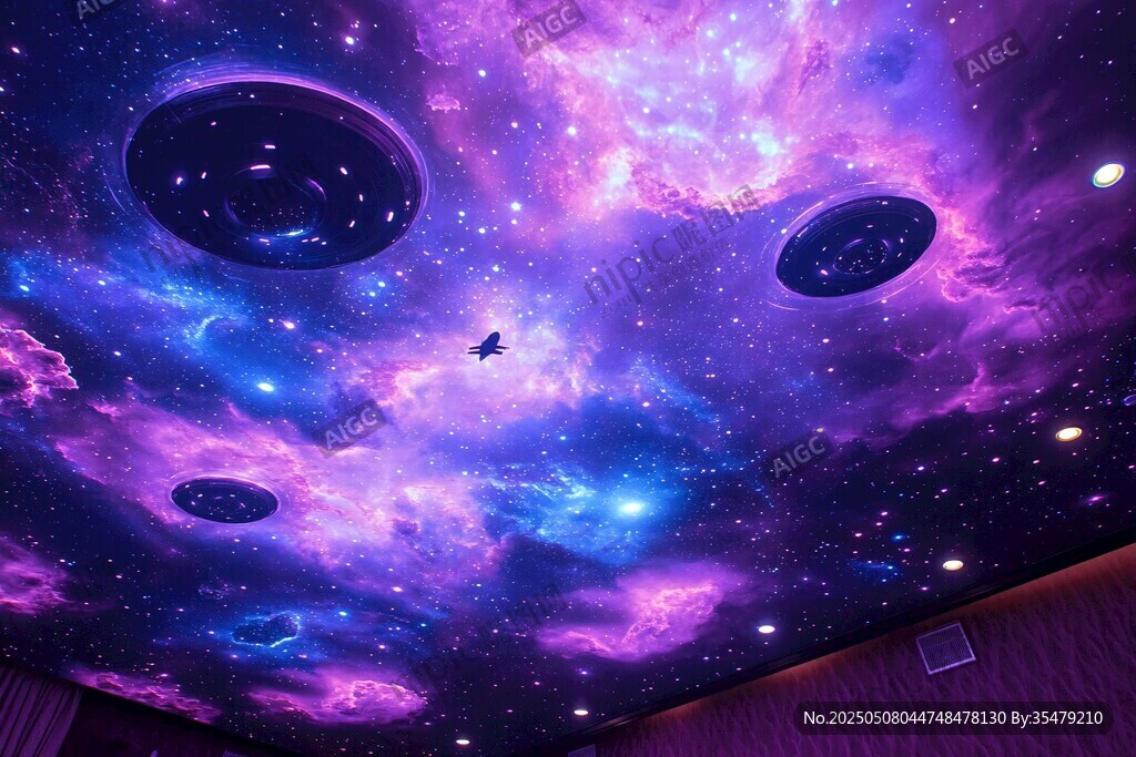 梦幻宇宙星空天花板