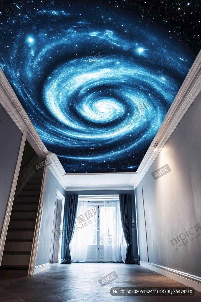 梦幻星空天花板设计