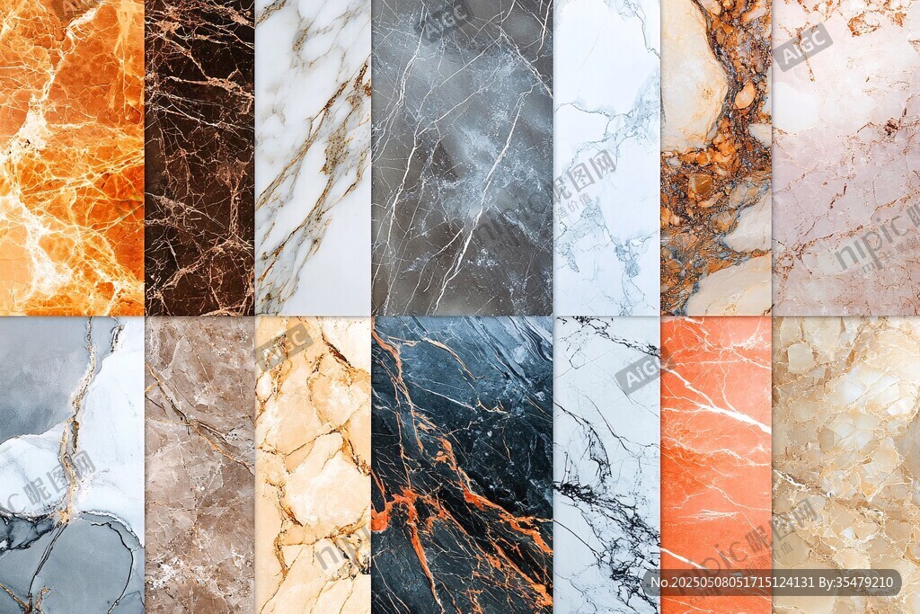 多样大理石纹理精美展示