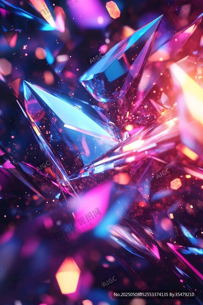 炫彩梦幻晶体特效画面