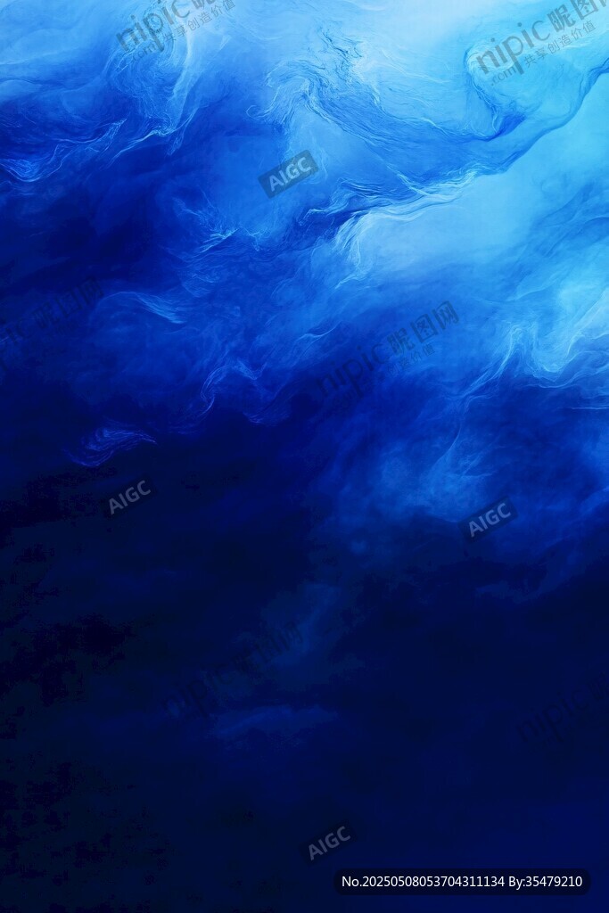梦幻蓝色流体艺术背景