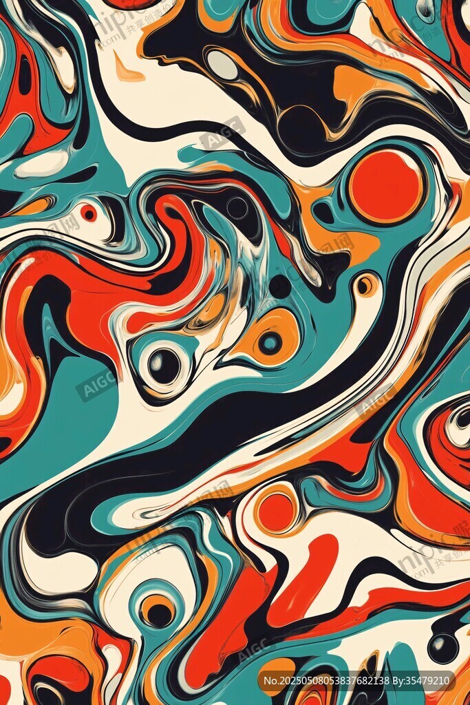 抽象流体艺术图案背景