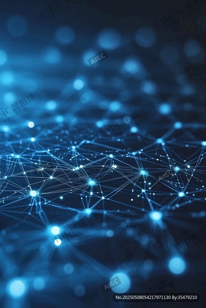 科技感网络连接背景图