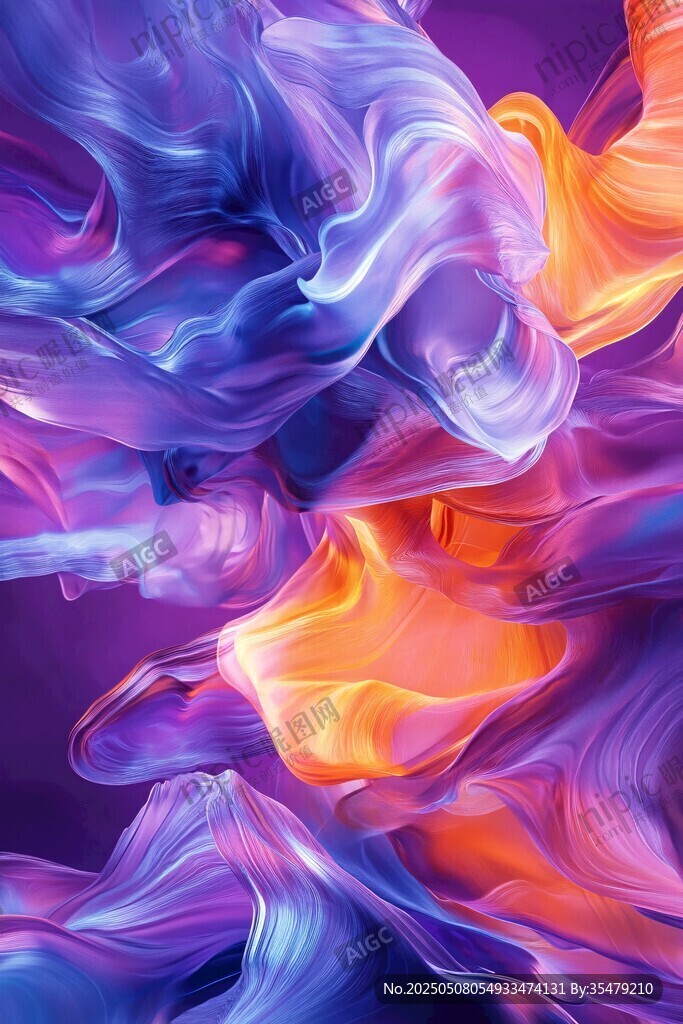 梦幻色彩流体艺术画面