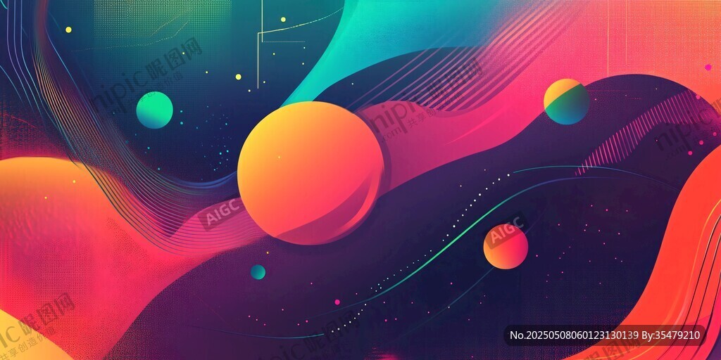 梦幻绚丽的宇宙星球景观