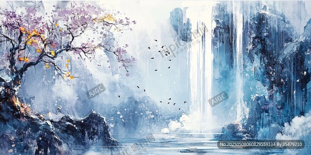 梦幻山水间的诗意景致