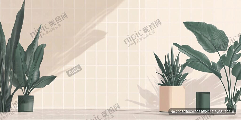 室内绿植装点简约空间