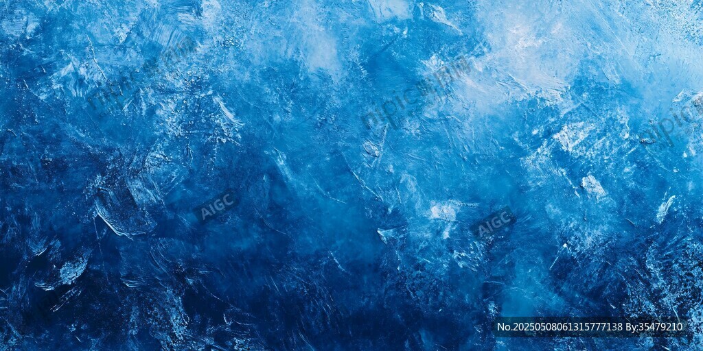梦幻蓝色冰面纹理背景