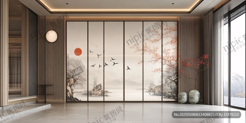 中式屏风装点雅致空间