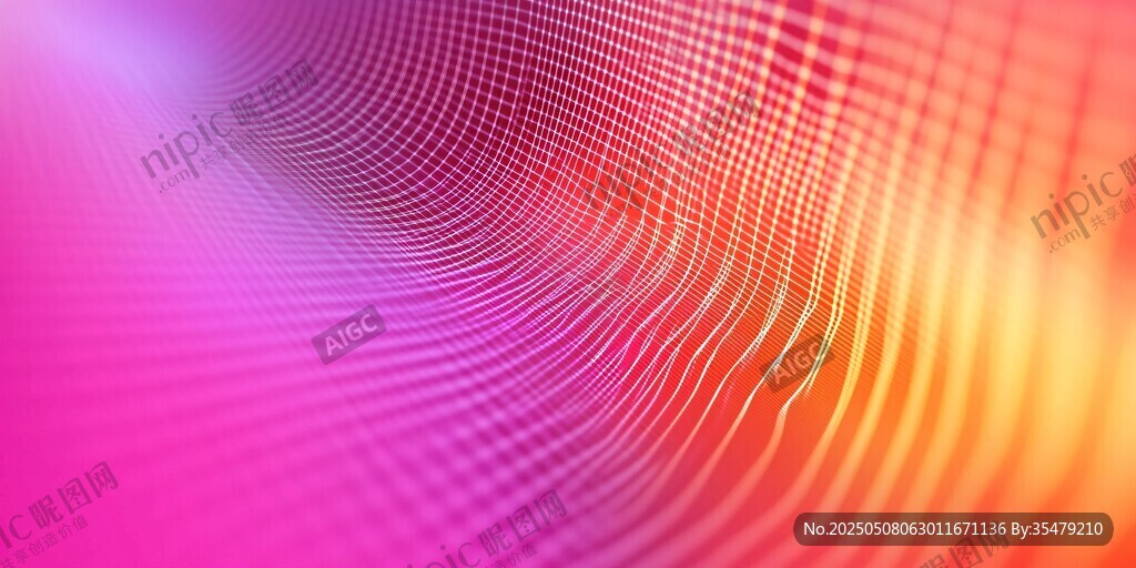 梦幻炫彩渐变波纹背景图
