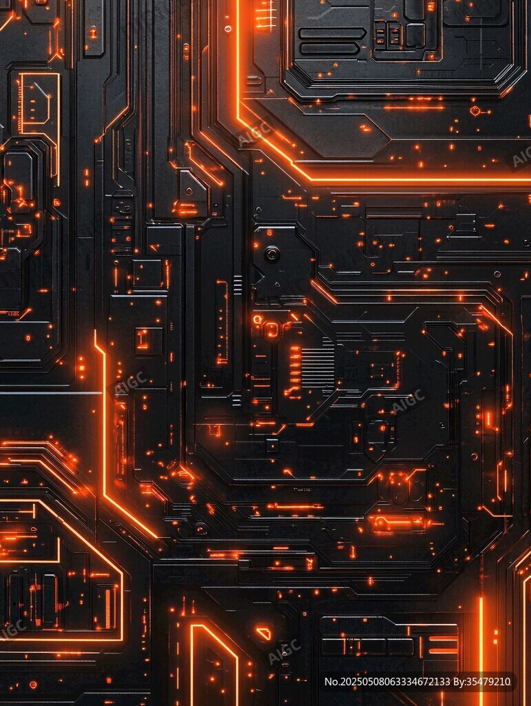 未来感科技电路板背景图