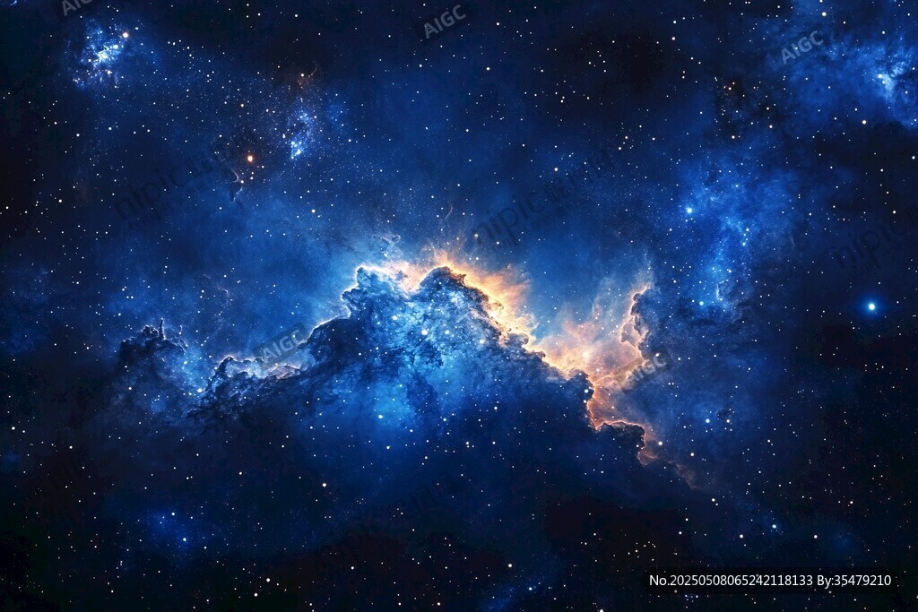 梦幻璀璨的宇宙星云景观