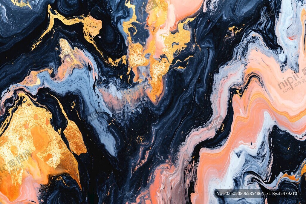 流体艺术抽象图案纹理