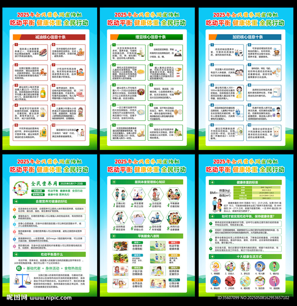 全民营养周展板