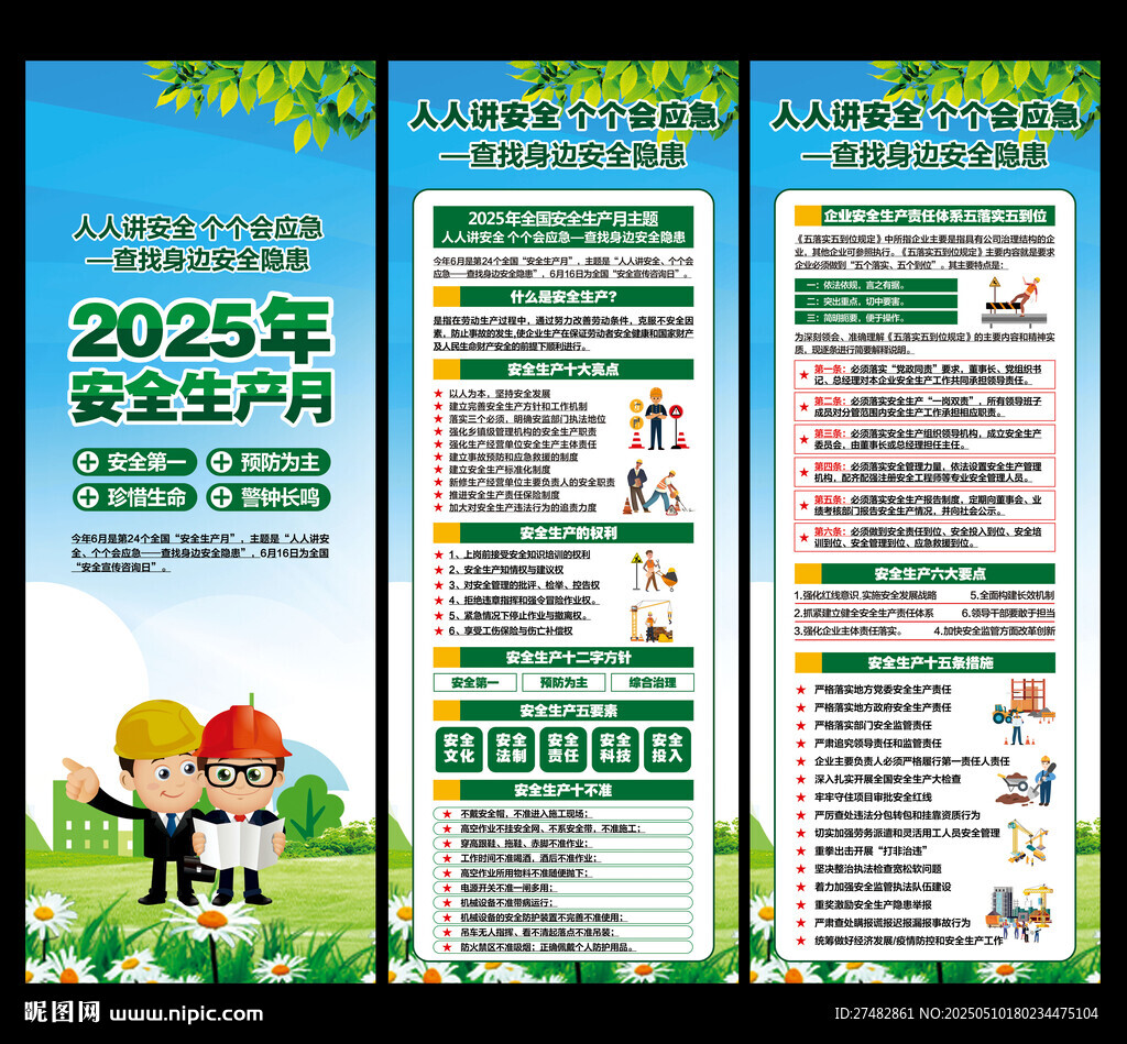 2025安全生产月展板