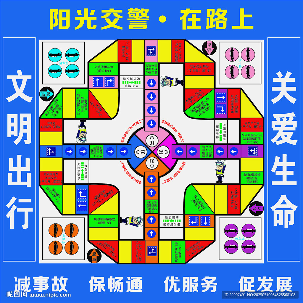 交通安全飞行棋