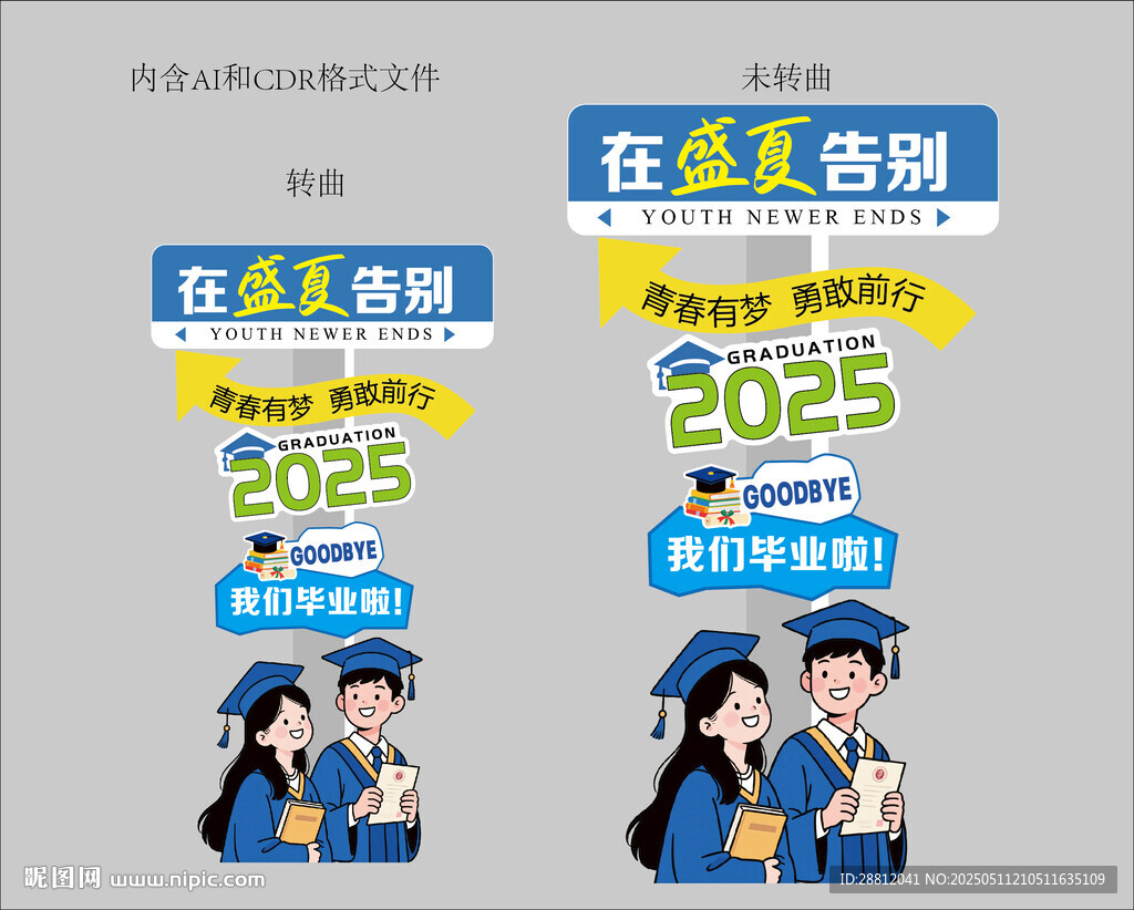 毕业指示牌