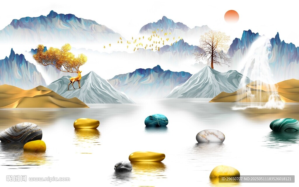 金山银山背景