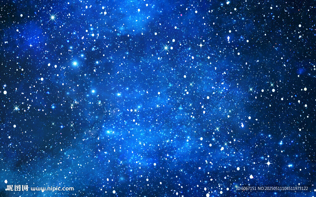 蓝色星空背景墙