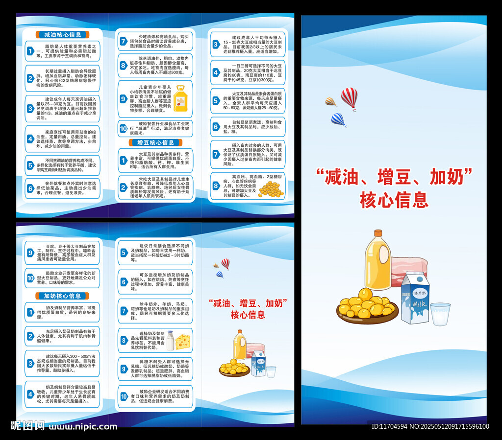 全民营养周三折页