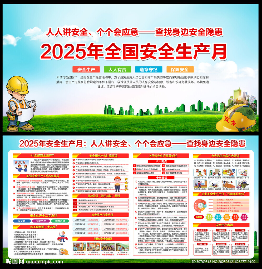 2025年生产月展板