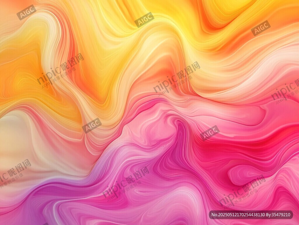梦幻渐变流体艺术背景
