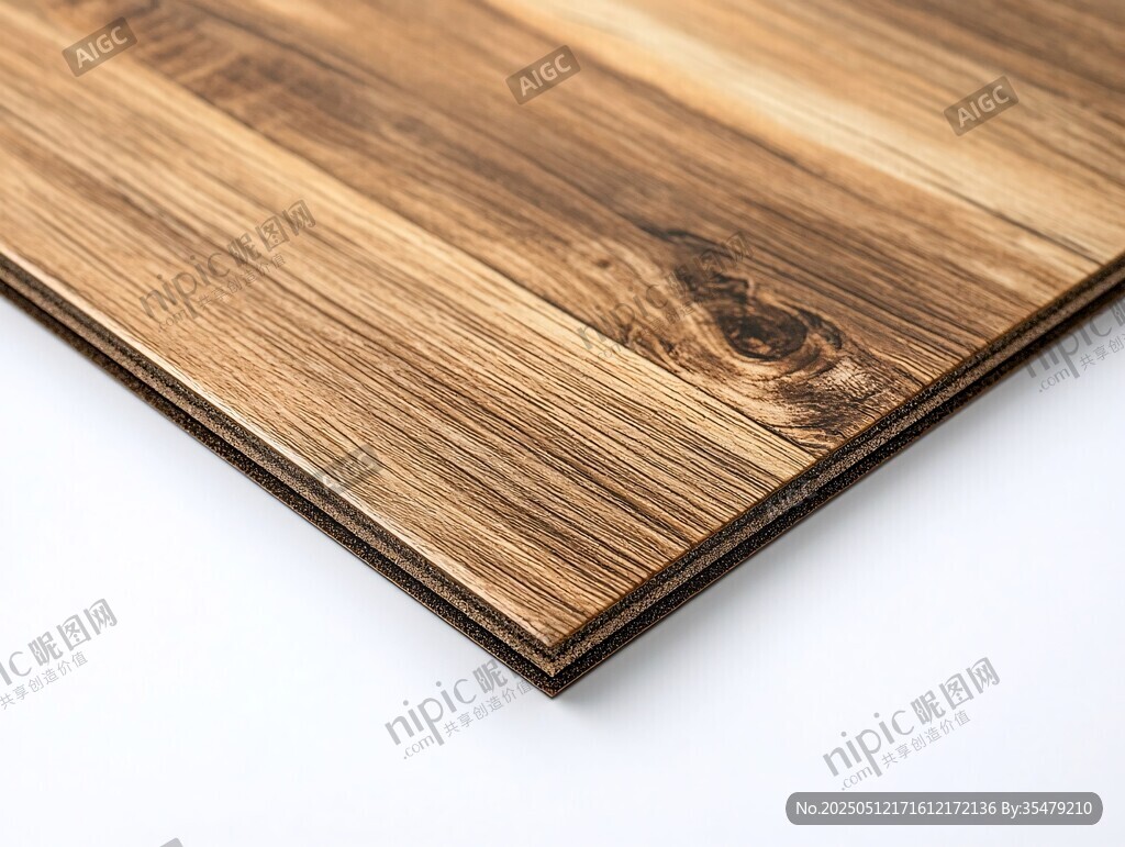 木纹清晰的精美木质板材