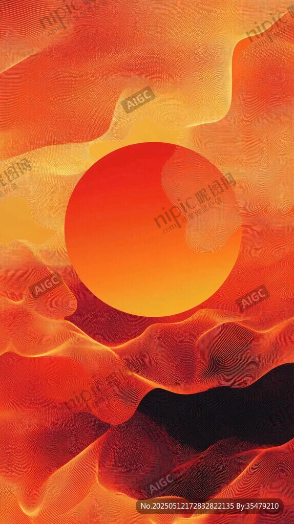 红日耀云间
