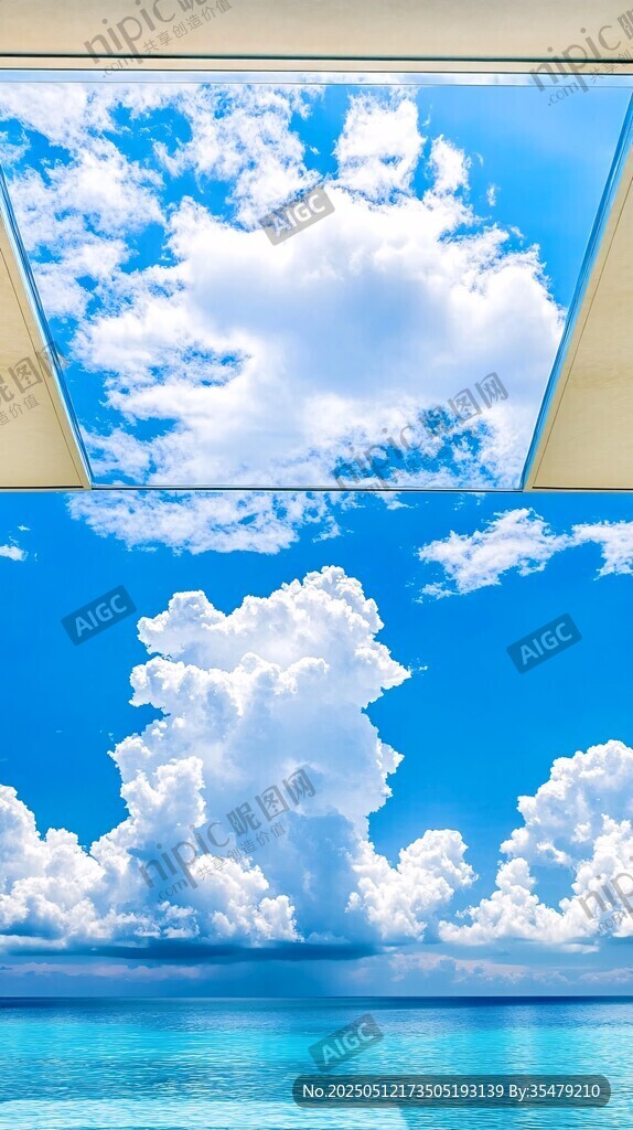 碧海蓝天美景