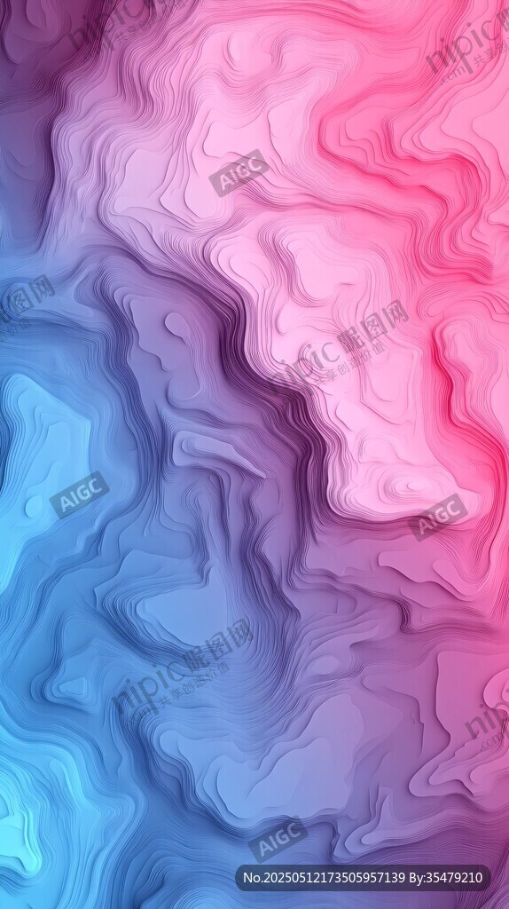 梦幻渐变流体抽象背景图