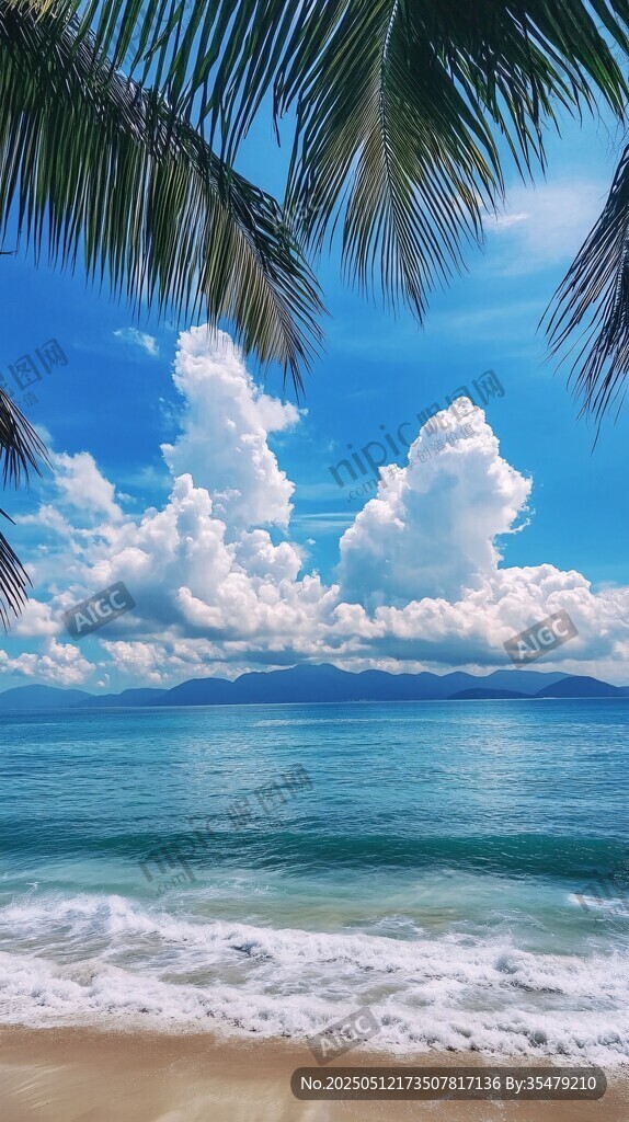夏日海滨美景