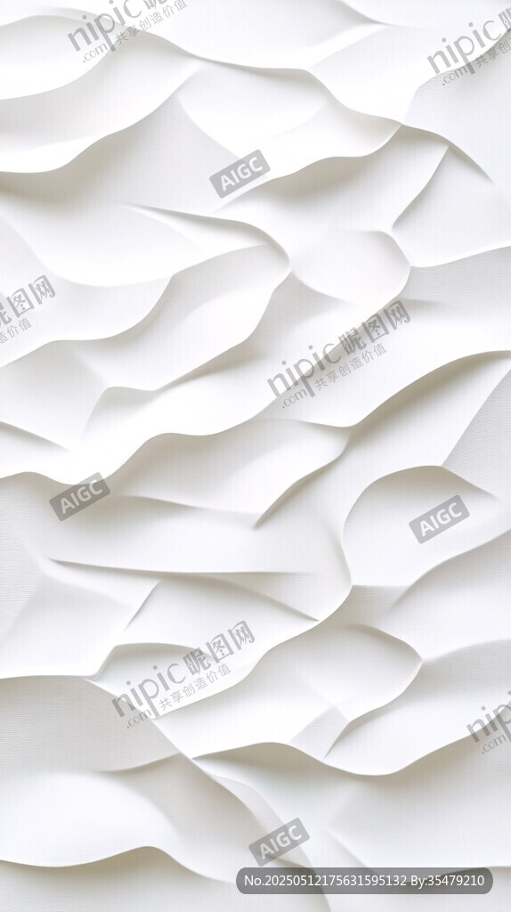 白色褶皱纹理背景图案