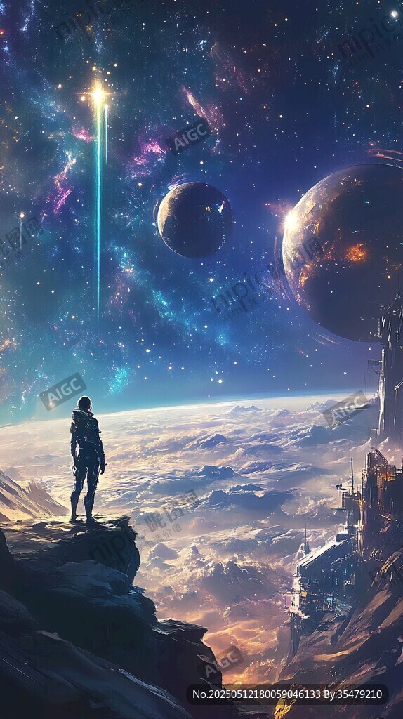 星际旅人眺望奇幻宇宙