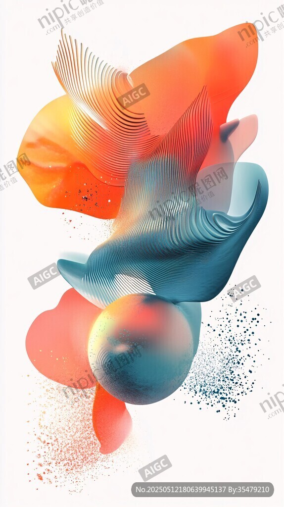 梦幻流体抽象艺术画面
