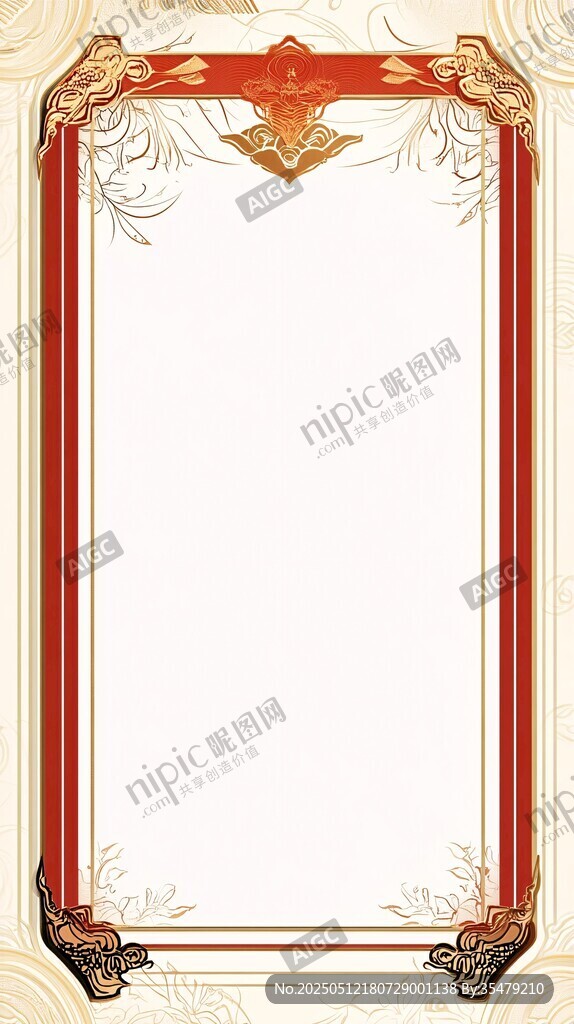 古典华丽边框装饰图案