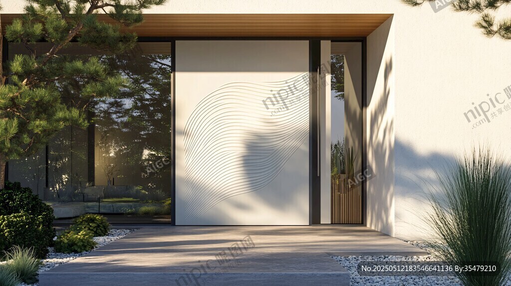 现代简约风格入户门设计