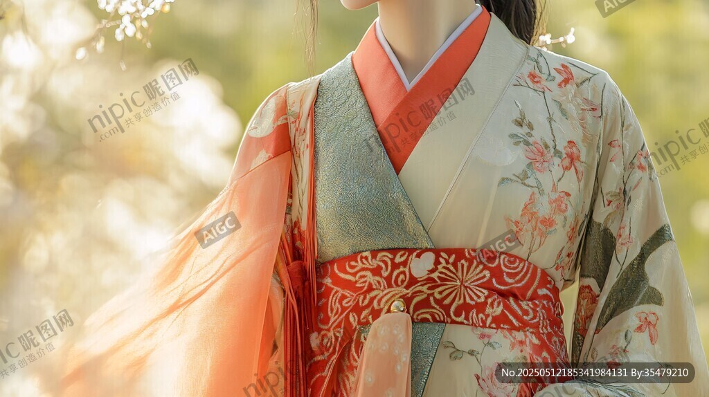 古风汉服佳人春日雅韵