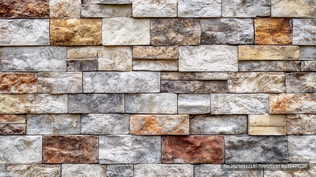 石砌墙面纹理特写