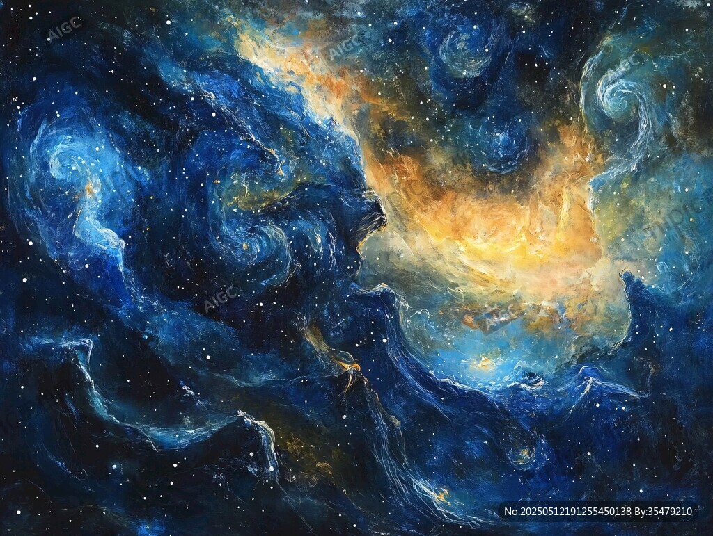 梦幻绚丽的浩瀚宇宙景象