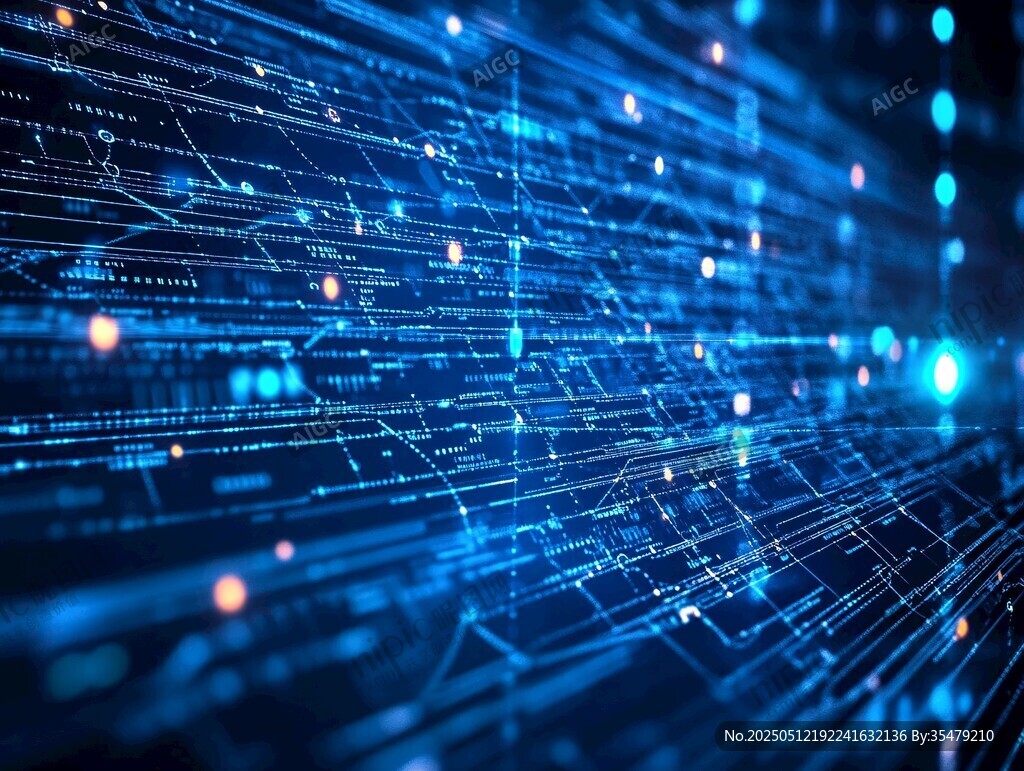 科技感数据网络背景图