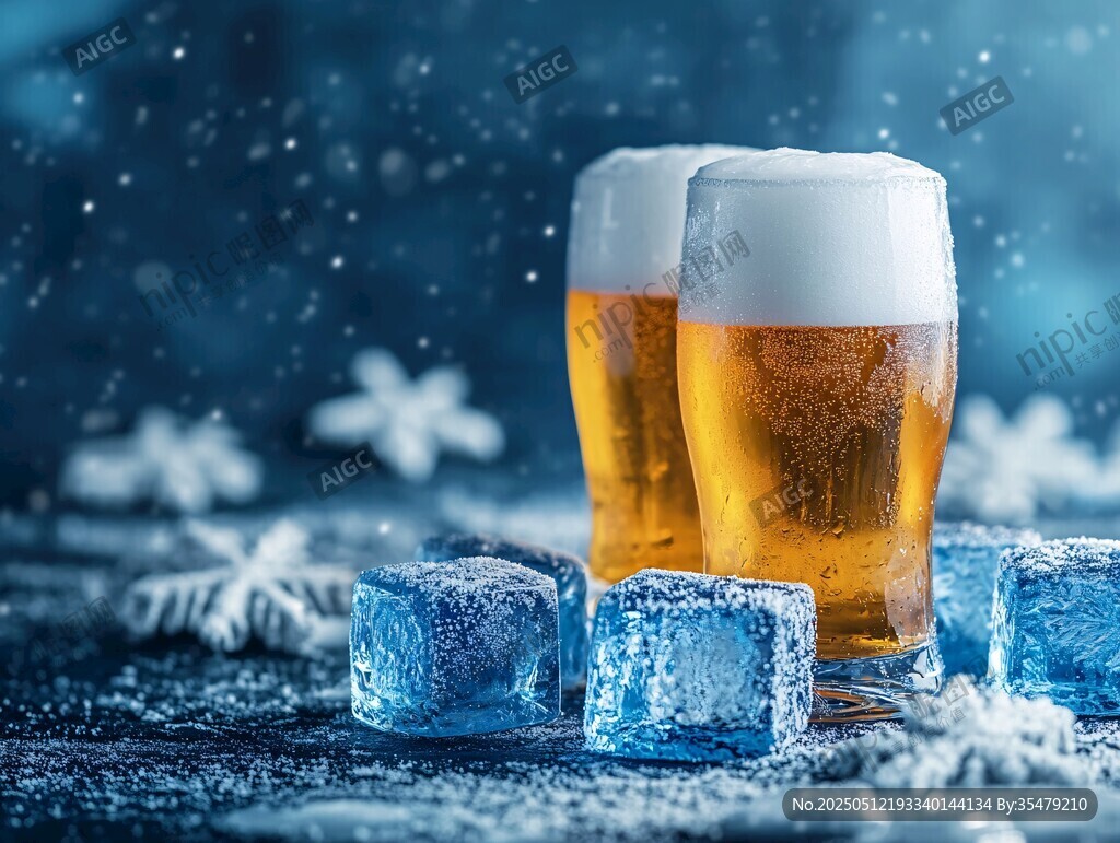 冬日冰啤 清爽与惬意
